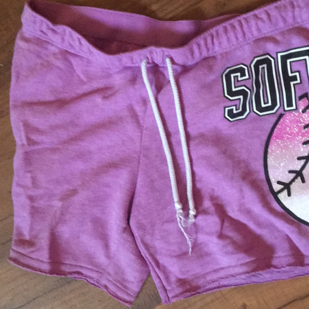 Purple Softball shorts